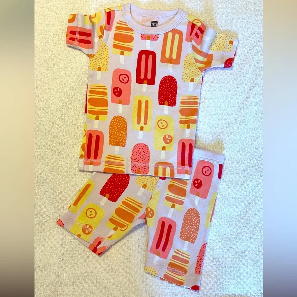 Tea In Your Dreams Popsicle Parade Shortie Pajamas size 3‎